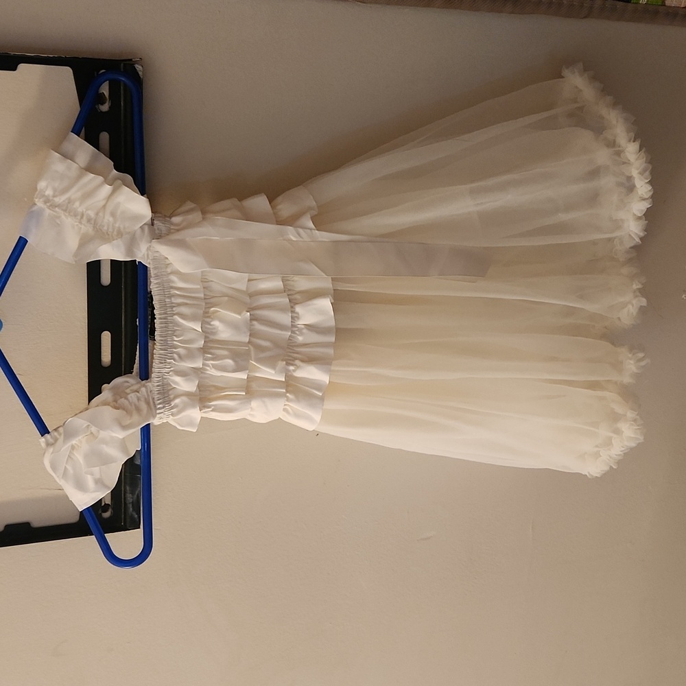 White wedding dress toddler